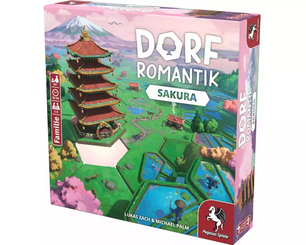 Pegasus Spiele Familienspiel Dorfromantik Sakura