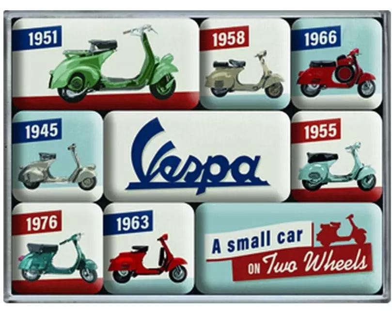 Nostalgic Art Magnet-Set Vespa 1 Stück, Mehrfarbig