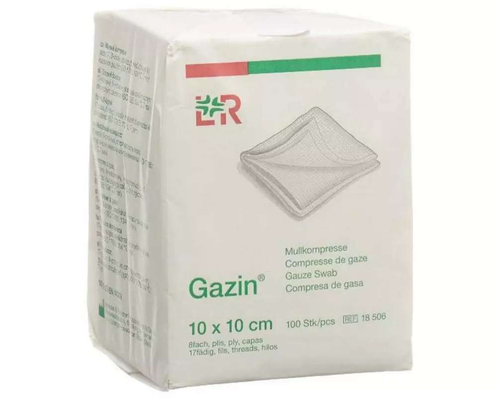 Lohmann Rauscher Gazin Mullkompressen 10 x 10 cm, unsteril