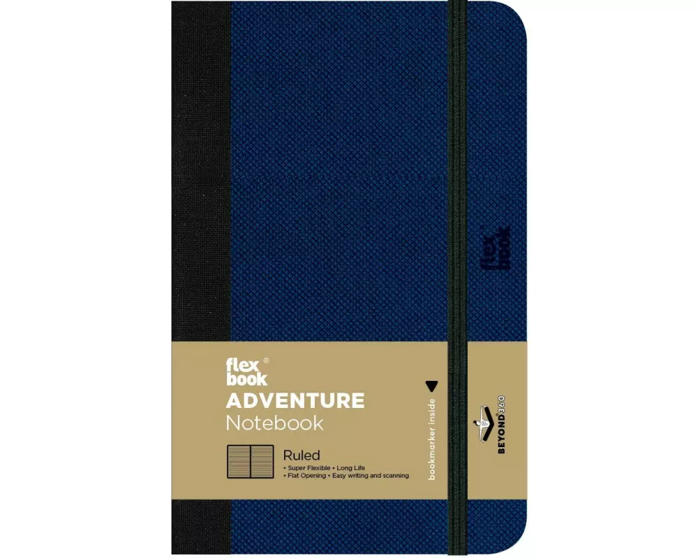 Flexbook Adventure Notebook 9 x 14 cm, Liniert, Royal Blue