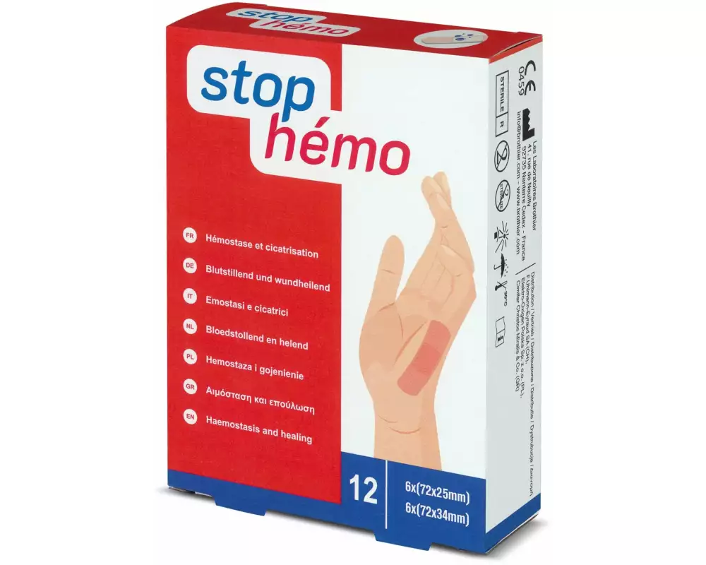 Stop Hémo Pflaster blutstillend 12 Stück