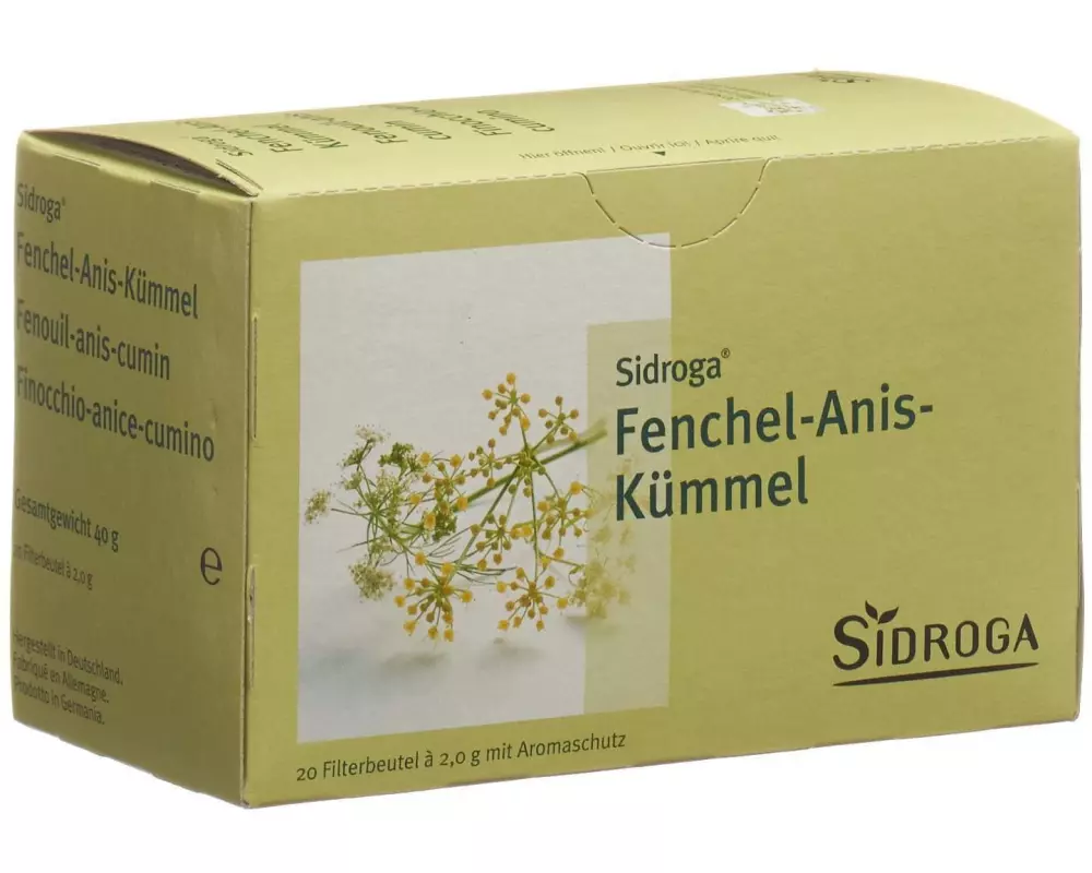 SIDROGA Fenchel-Anis-Kümmel Tee 20 Beutel