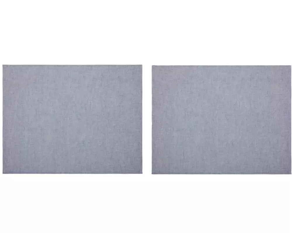 Urbanara Tischset Tolosa, 2 Stück, 38 cm x 50 cm, Blau