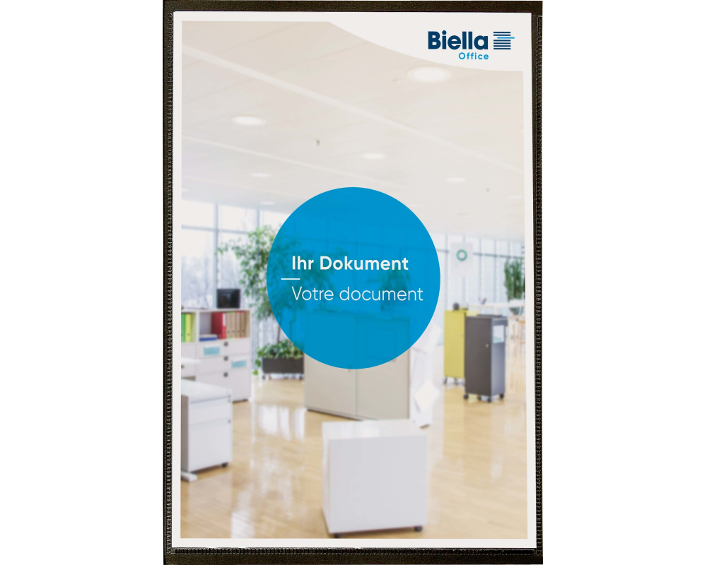 BIELLA Präsentationsmappe Pearl#3 A4 18642102U schwarz, Sichttasche 40 Bl.