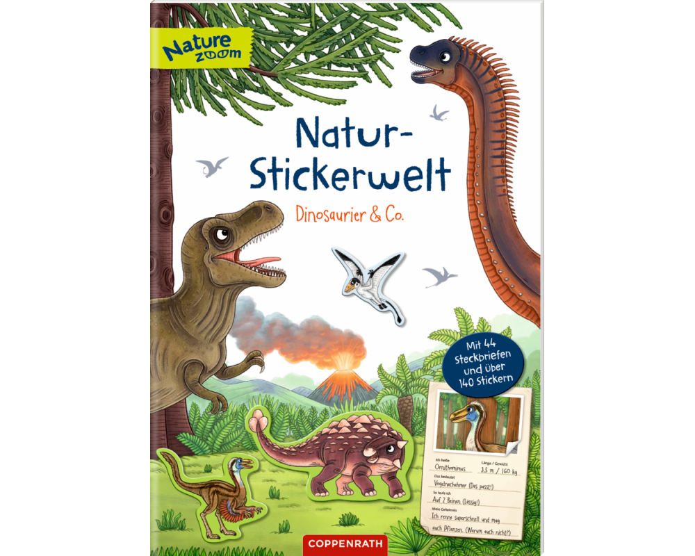 Natur-Stickerwelt - Dinosaurier & Co