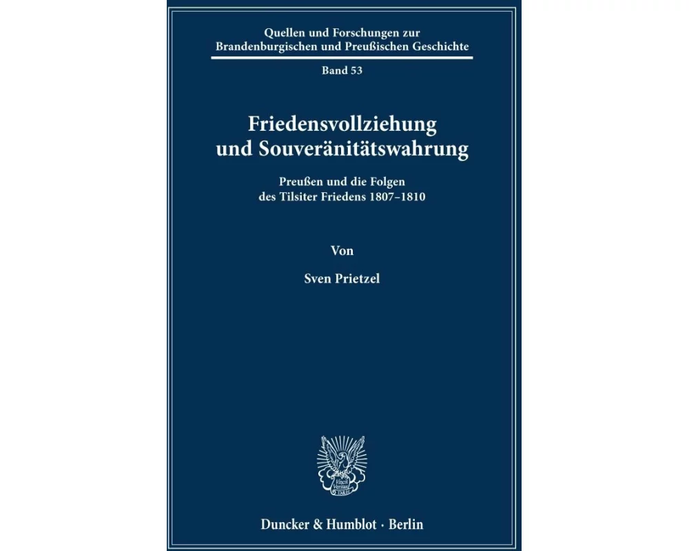 Friedensvollziehung und Souveränitätswahrung