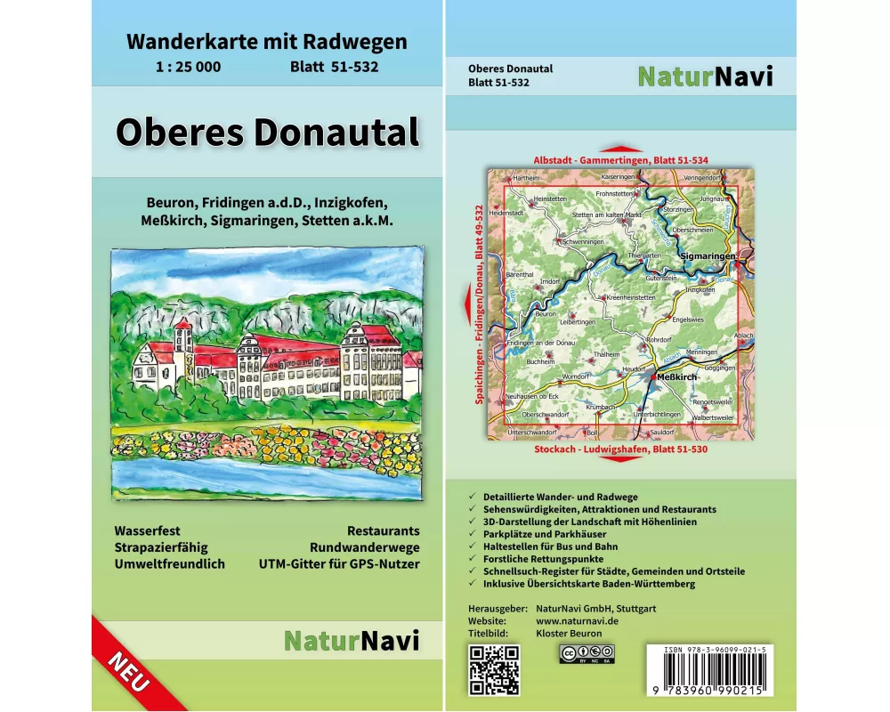 Oberes Donautal 1 : 25 000 Blatt 51-532