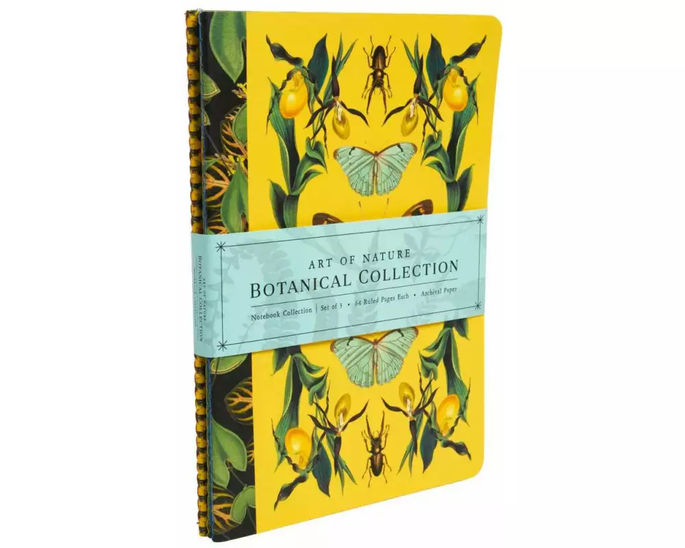 Art of Nature: Botanical Sewn Notebook Collection: Set of 3