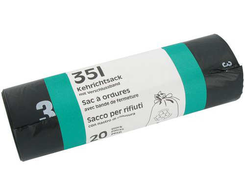 FLEXIPLAST Kehrichtsack R-Logo 35lt 1028 20my, 5 Rollen à 20 Stück