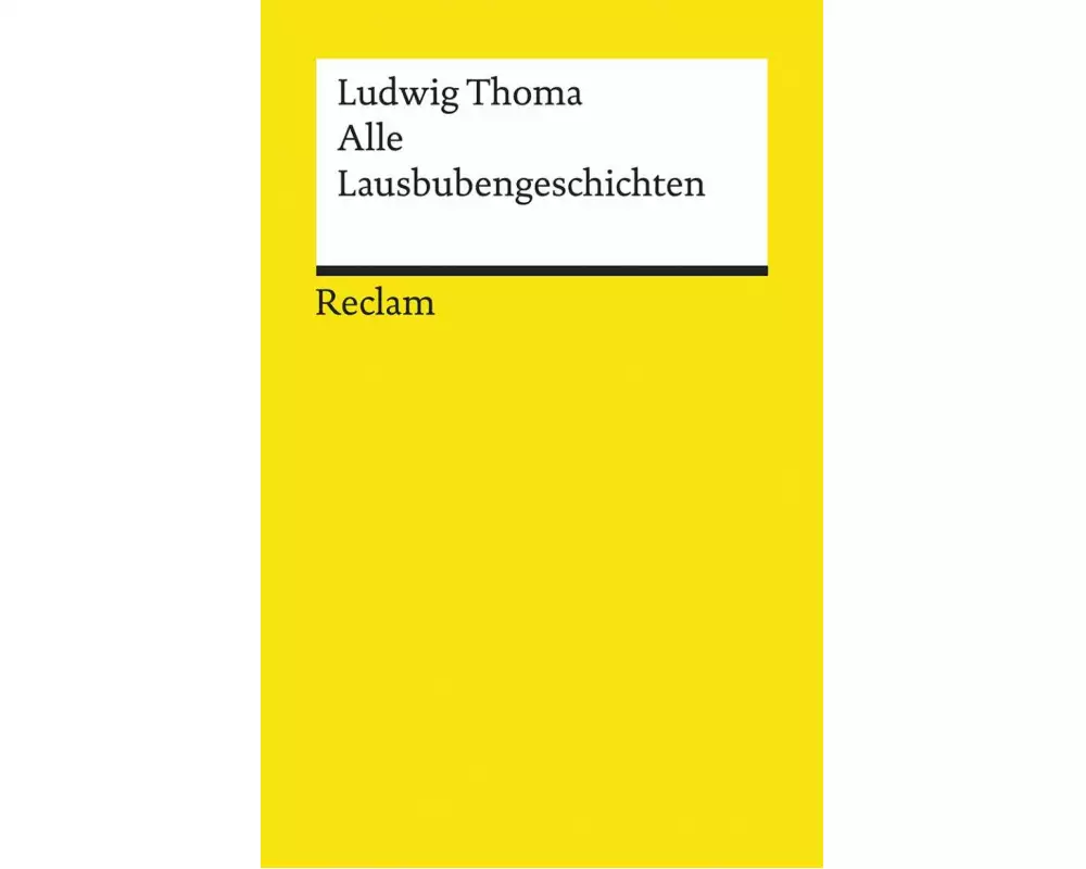 Alle Lausbubengeschichten