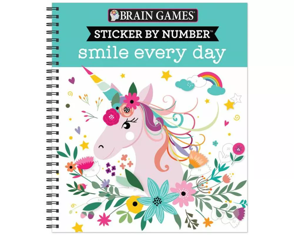 Brain Games - Sticker by Number: Smile Every Day