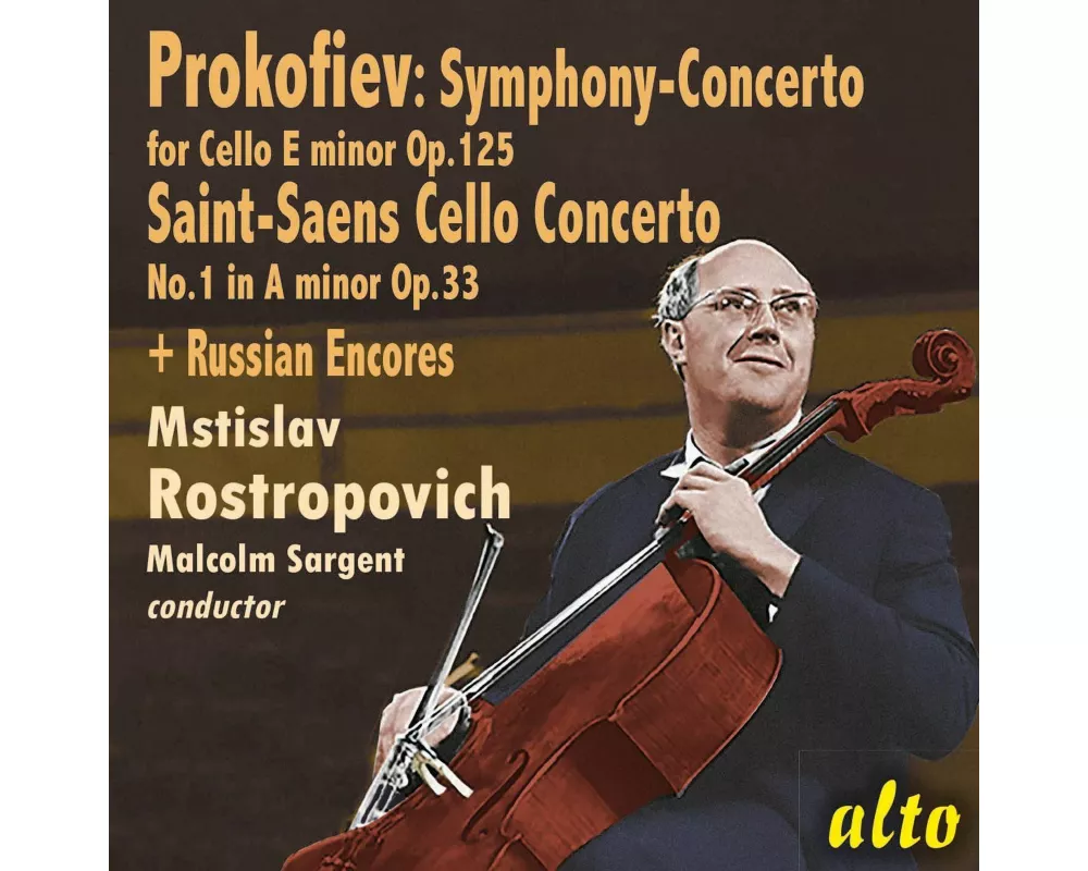 M.Rostropovich plays Cello Concertos & Russian En