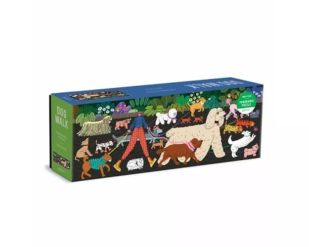 Dog Walk 1000 Piece Panoramic Puzzle