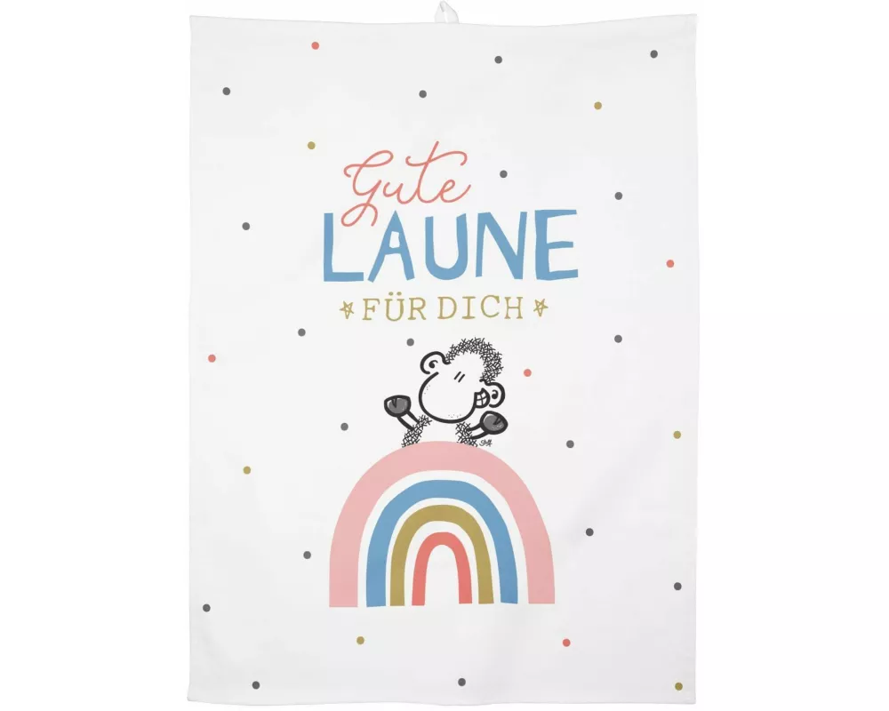 Sheepworld 47091 Geschirrtuch Gute Laune