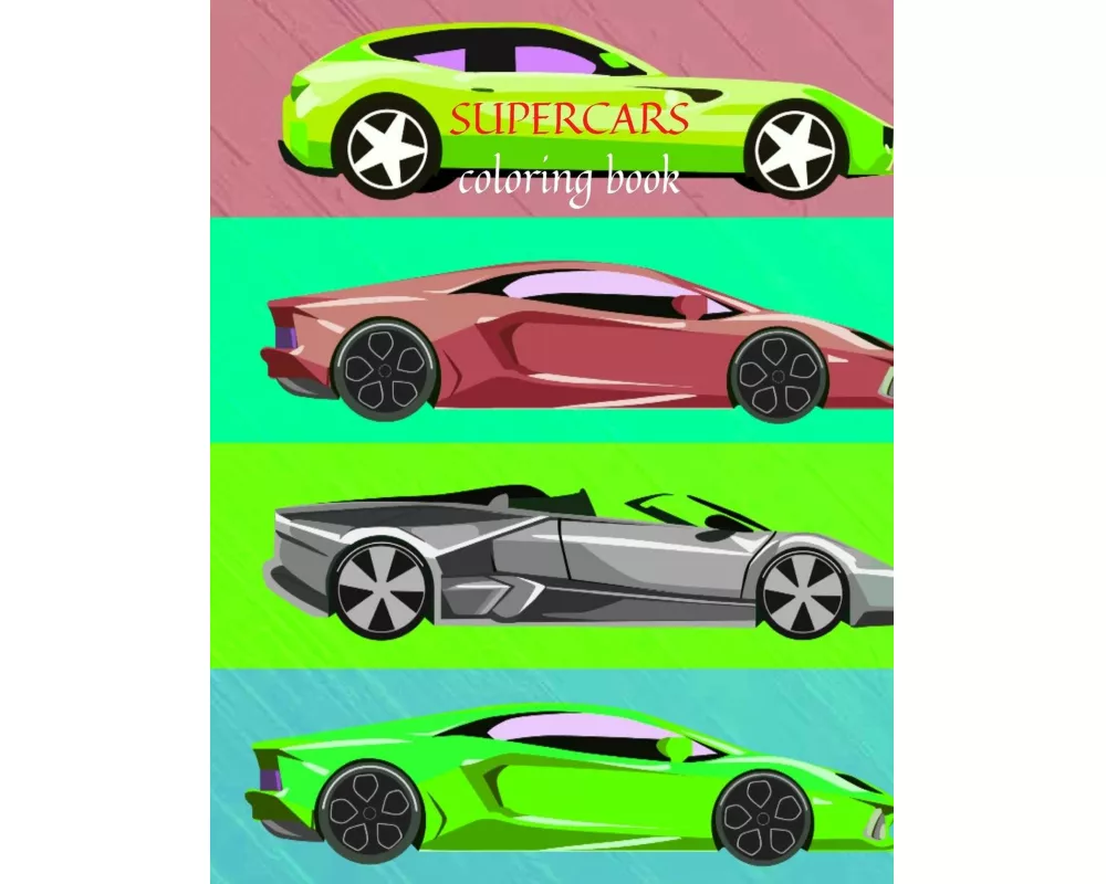 Supecars coloring book