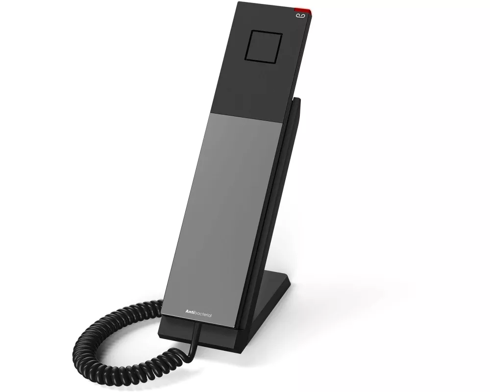 snom Tischtelefon HD300 SIP-Hoteltelefon Schwarz
