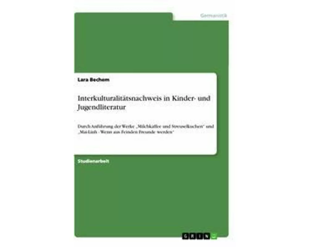Interkulturalitätsnachweis in Kinder- und Jugendliteratur