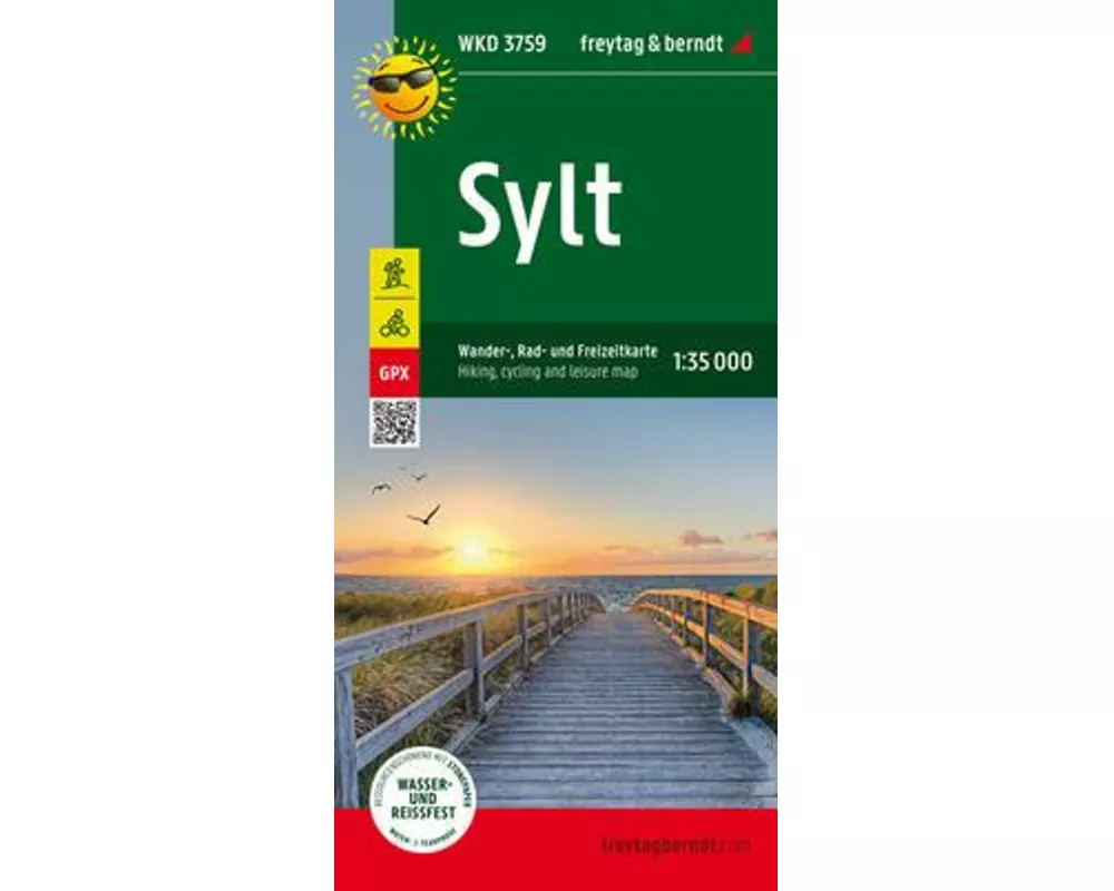 Sylt, Wander-, Rad- und Freizeitkarte 1:35.000, freytag & berndt, WKD 3759