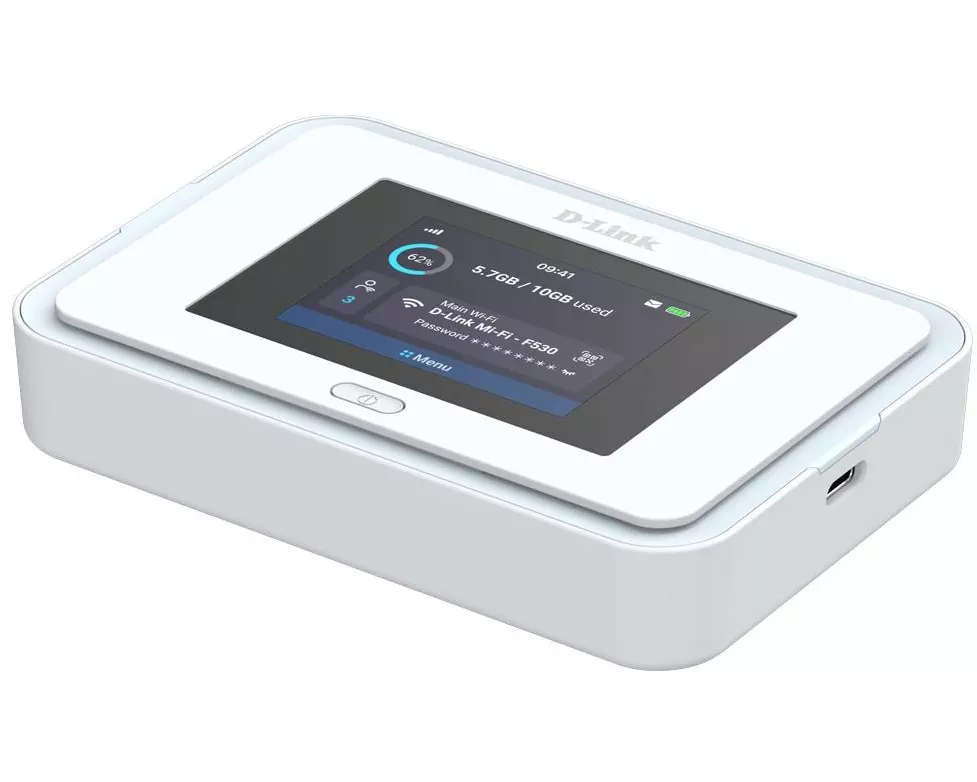 D-Link 5G Hotspot 5G NR AX3000 Wi-Fi 6 2.4 Zoll LCD Nano-SIM
