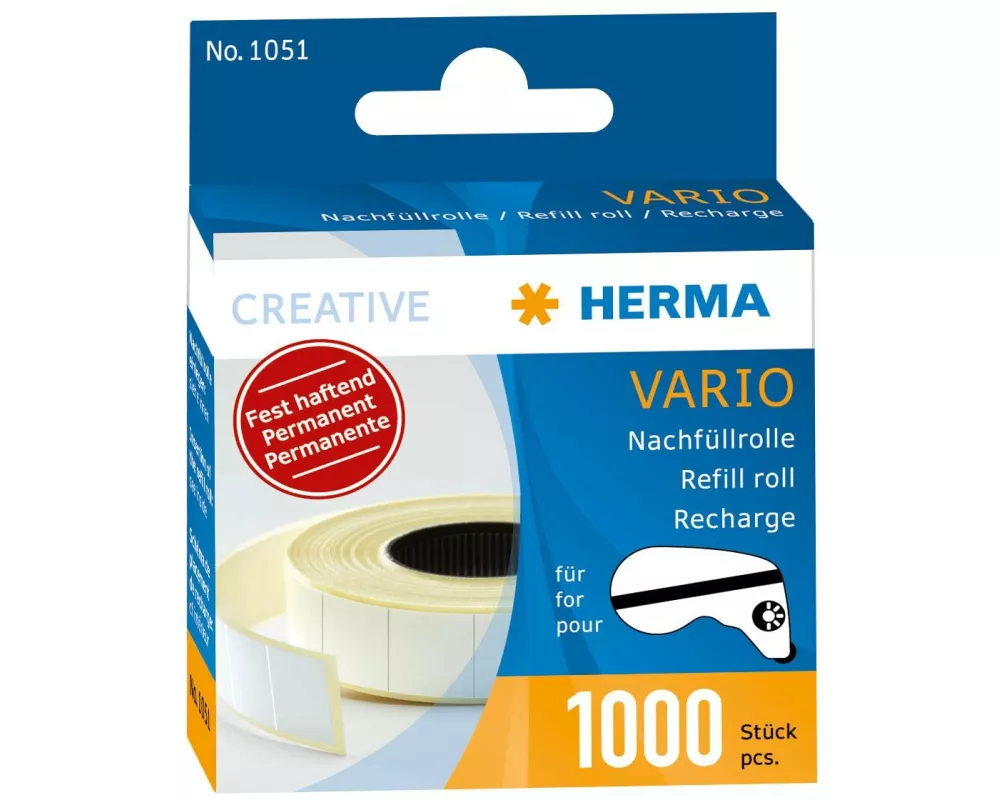 HERMA Nachfüllkartusche Vario Permanent 1000 Klebestücke