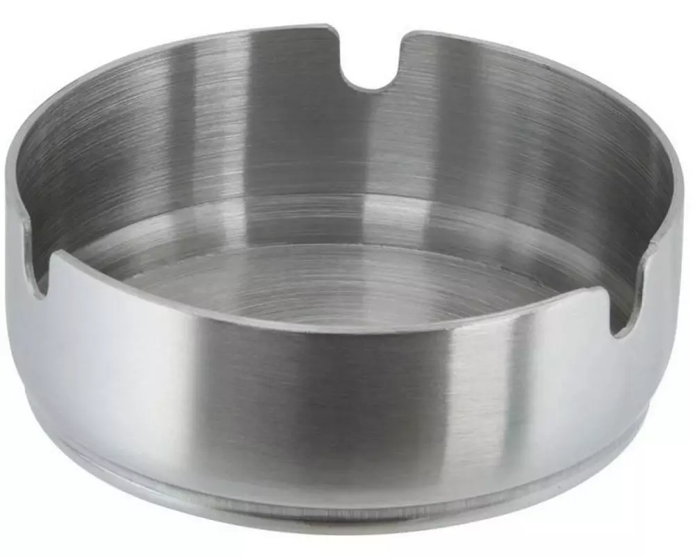 APS Aschenbecher Atlas 8 cm, Silber