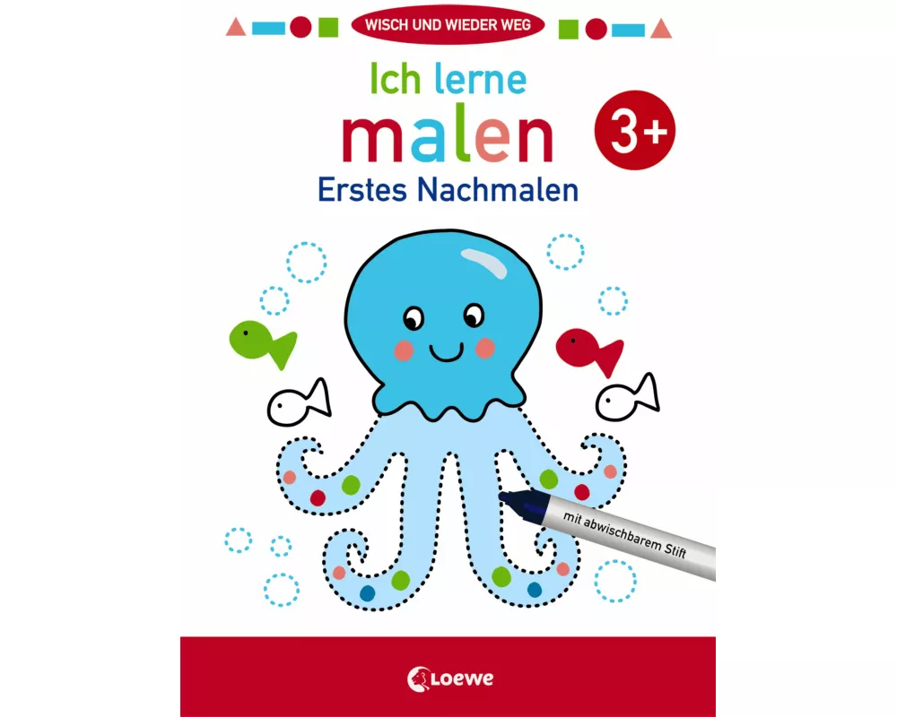Wisch und wieder weg - Ich lerne malen 3+