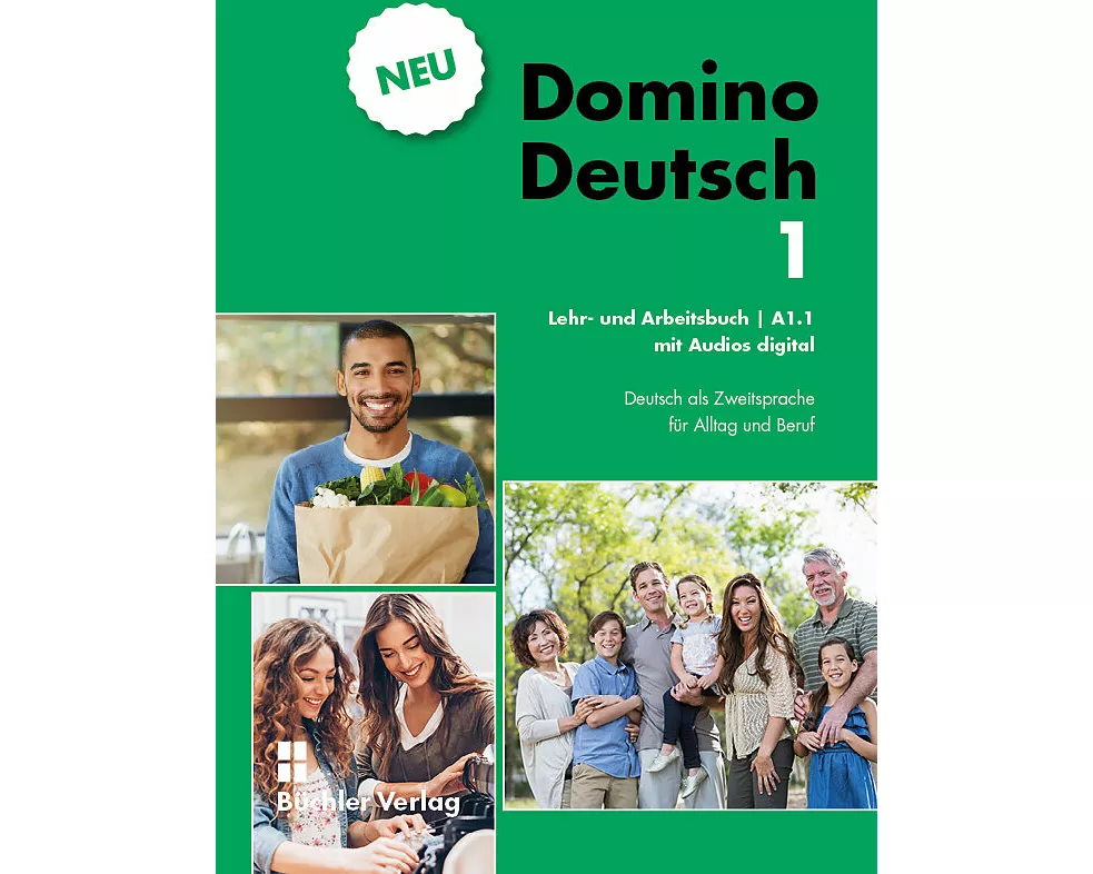 Domino Deutsch 1 NEU ꟾ Lehr- und Arbeitsbuch mit Audios digital A.1.1