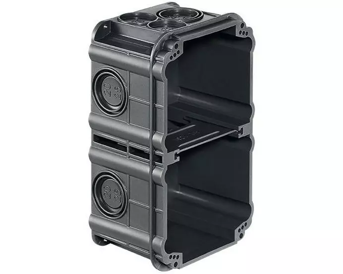 WEIBEL Einlasskasten Basic 2 x 1 mit Glühdrahtprüfung 850°C