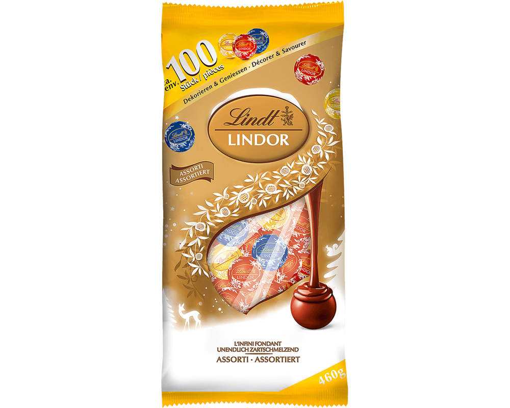 LINDT LINDOR Mini Kugeln 676433 Assortiert 460g