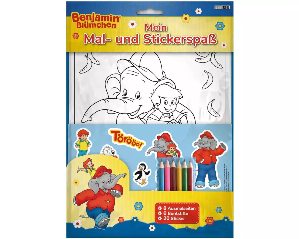 Benjamin Blümchen: Mein Mal- und Stickerspaß