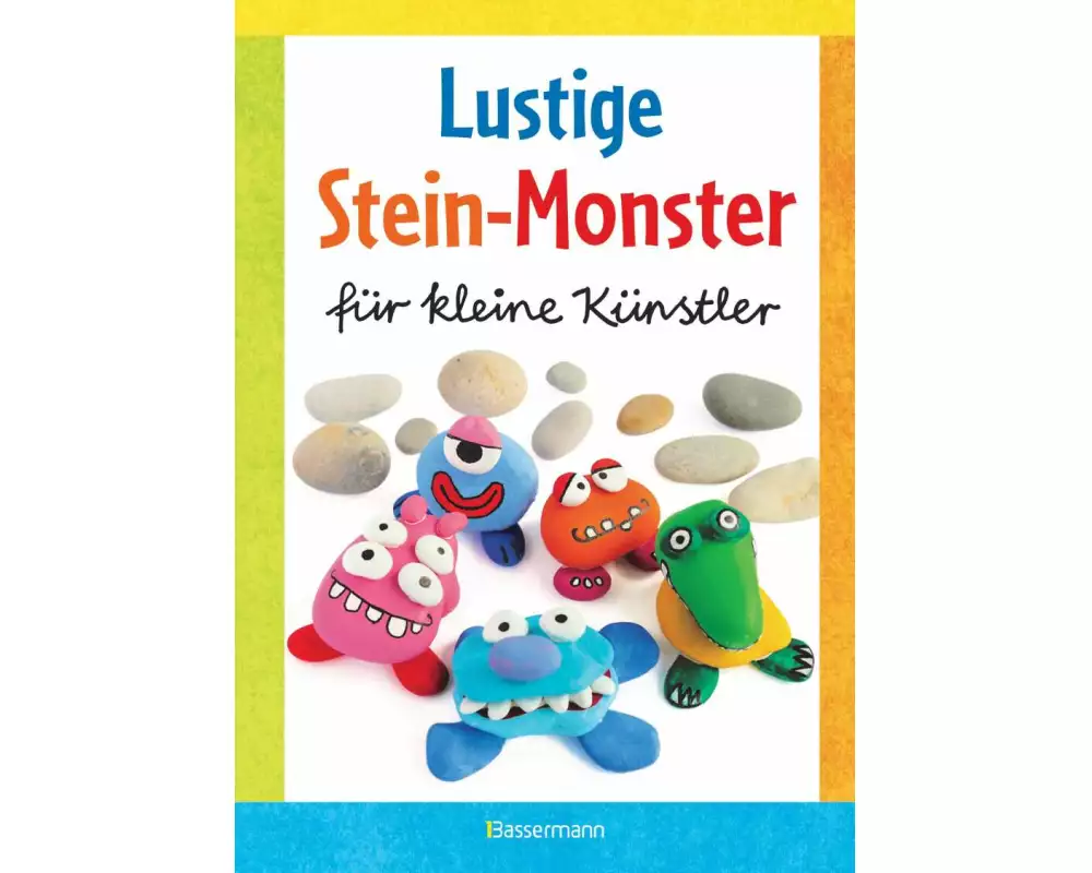 Lustige Stein-Monster für kleine Künstler. Basteln mit Steinen aus der Natur. Ab 5 Jahren
