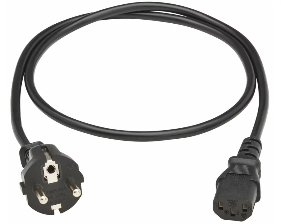 EATON TRIPPLITE PDU, Power, Cord, C13, to Schuko, CEE, 7/7, 10A, 250V, H05VV-F, 1m, 3.28ft, Black