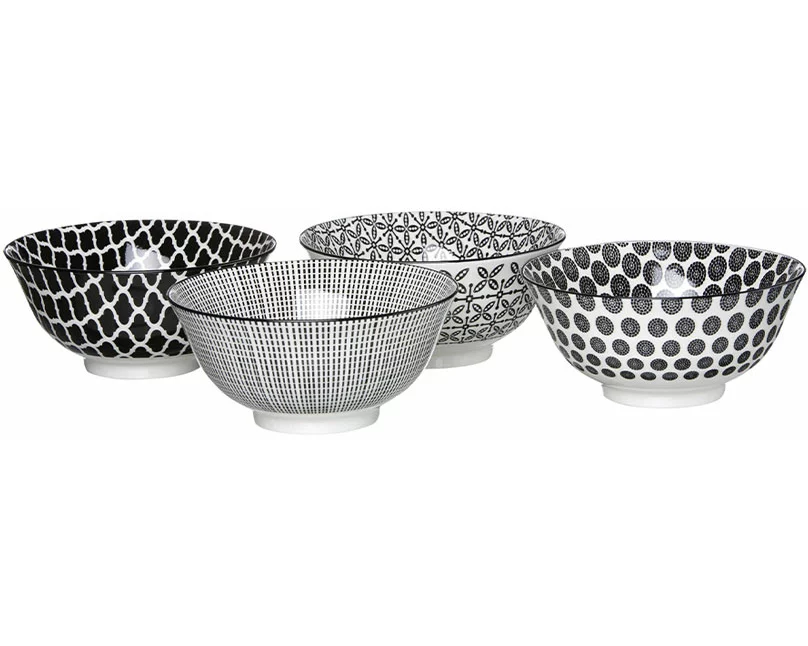 Ritzenhoff & Breker Takeo Schalenset 4-teilig schwarz