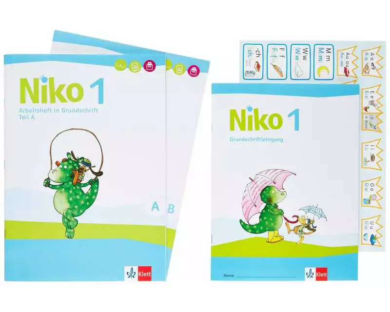 Niko 1. Paket: Arbeitsheft in Grundschrift, Grundschriftlehrgang Klasse 1