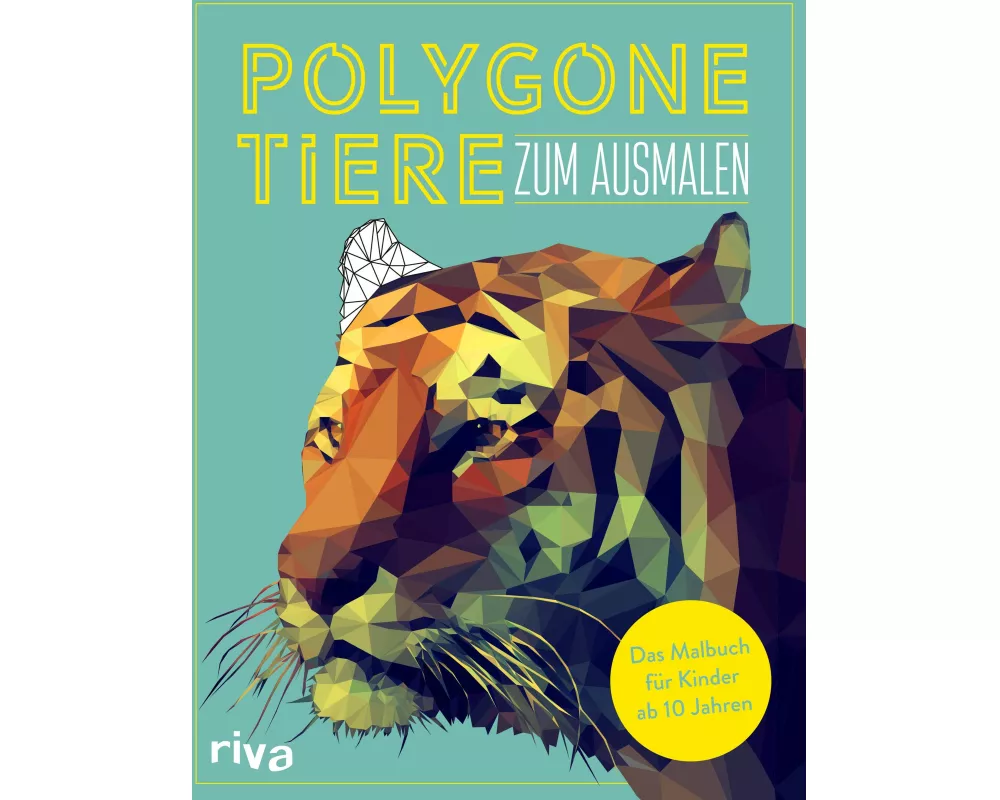 Polygone Tiere zum Ausmalen