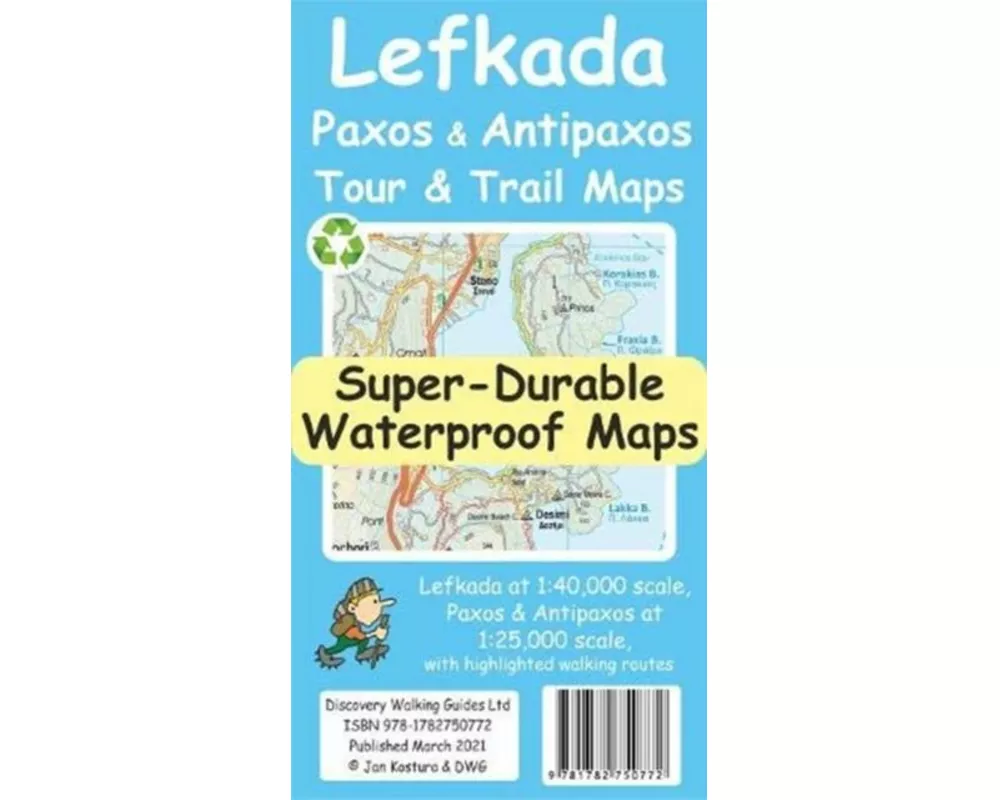 Lefkada, Paxos and Antipaxos Tour and Trail Maps