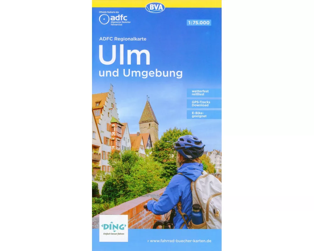 BVA ADFC Regionalkarte Ulm und Umgebung 1:75.000