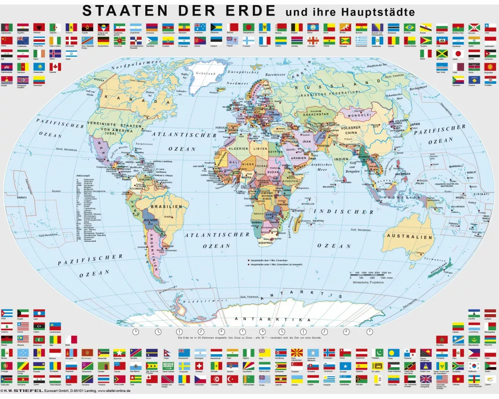 Lernpuzzle Staaten der Erde