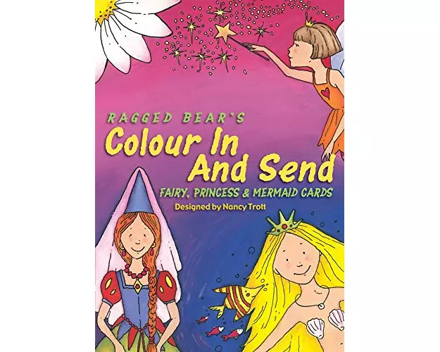 Colour In & Send: Fairy, Princess & Mermaid Cards