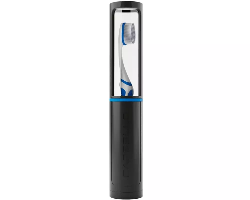 Capsello Zahnputzbecher Schwarz/Transparent