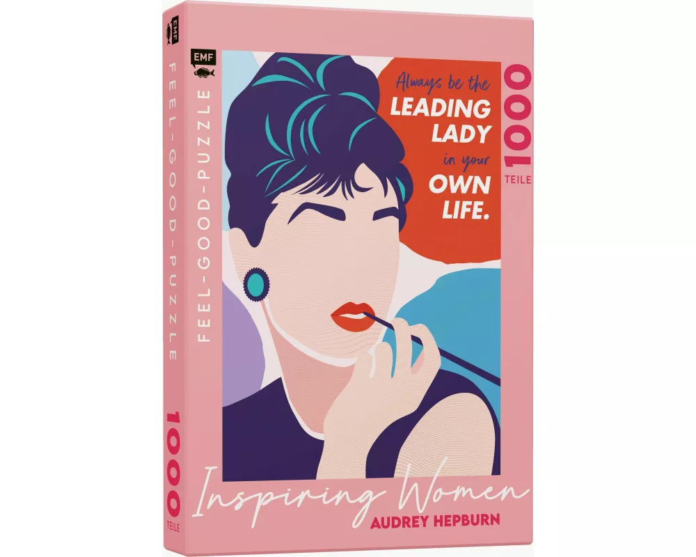 Feel-good-Puzzle 1000 Teile – INSPIRING WOMEN: Audrey Hepburn