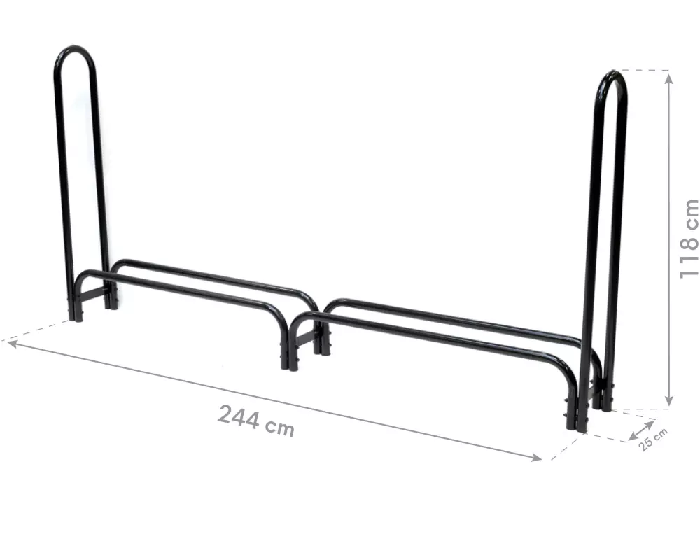 SHELTERLOGIC Kaminholzregal + Abdeckung Traglast: 1000 kg