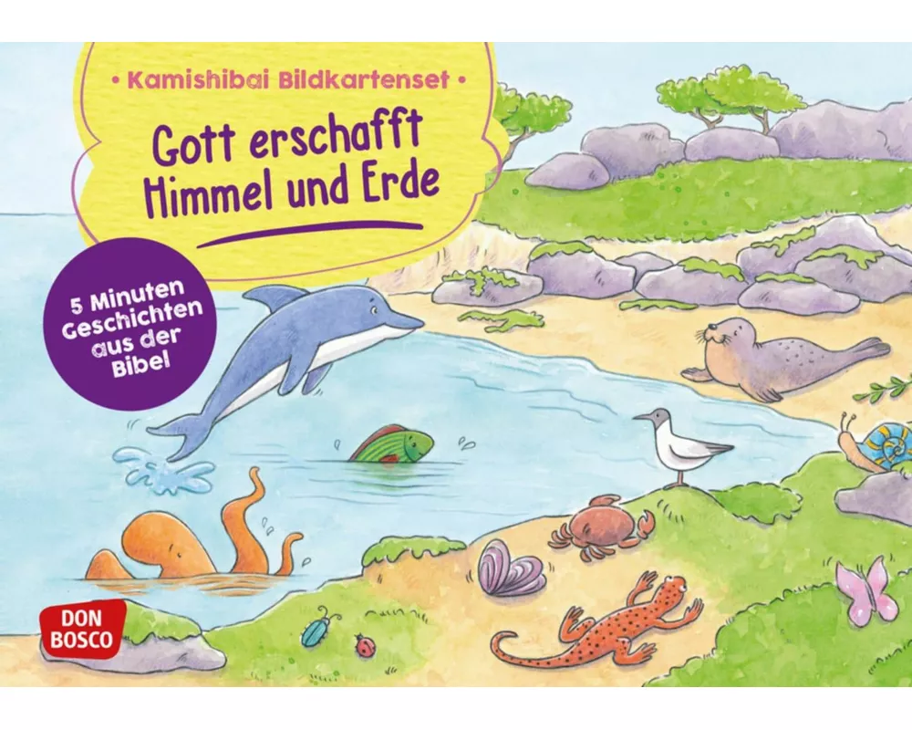 Gott erschafft Himmel und Erde. Kamishibai Bildkartenset