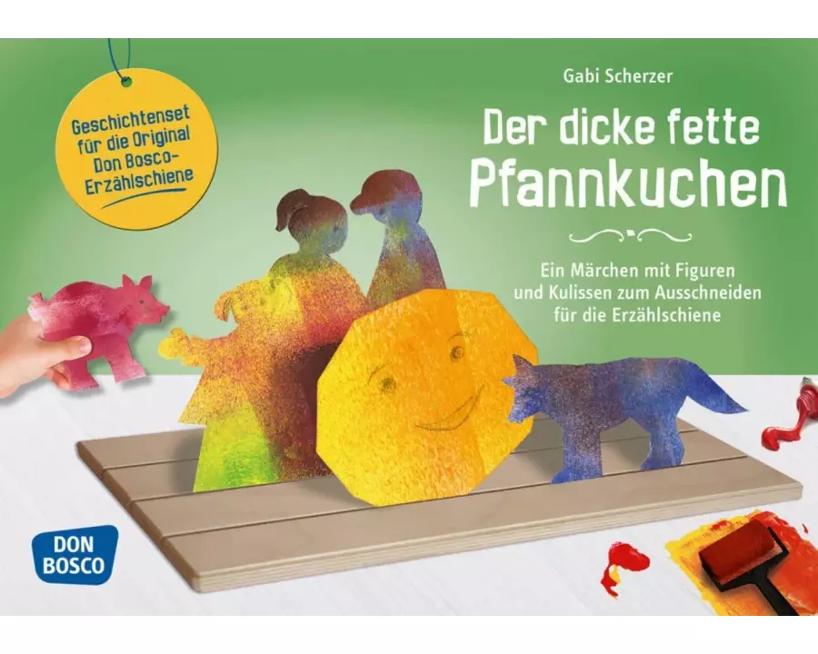 Der dicke fette Pfannkuchen. Erzählschienen-Figurenset