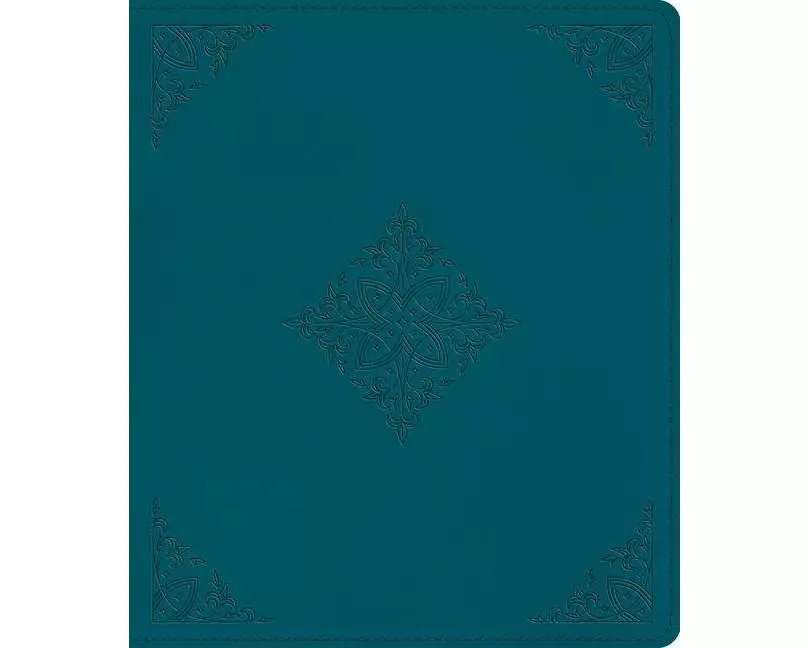 ESV Journaling Bible (Trutone, Deep Teal, Fleur-De-Lis Design)