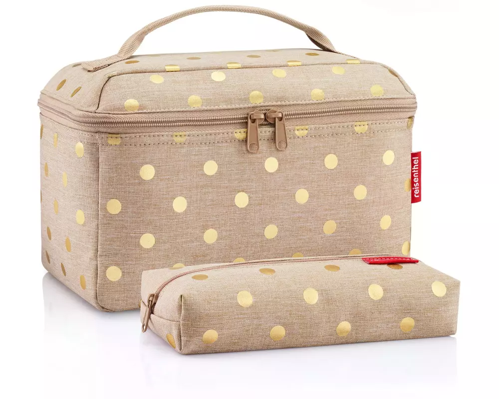 Reisenthel Necessaire Beautycase Set Metallic Dots Coffee