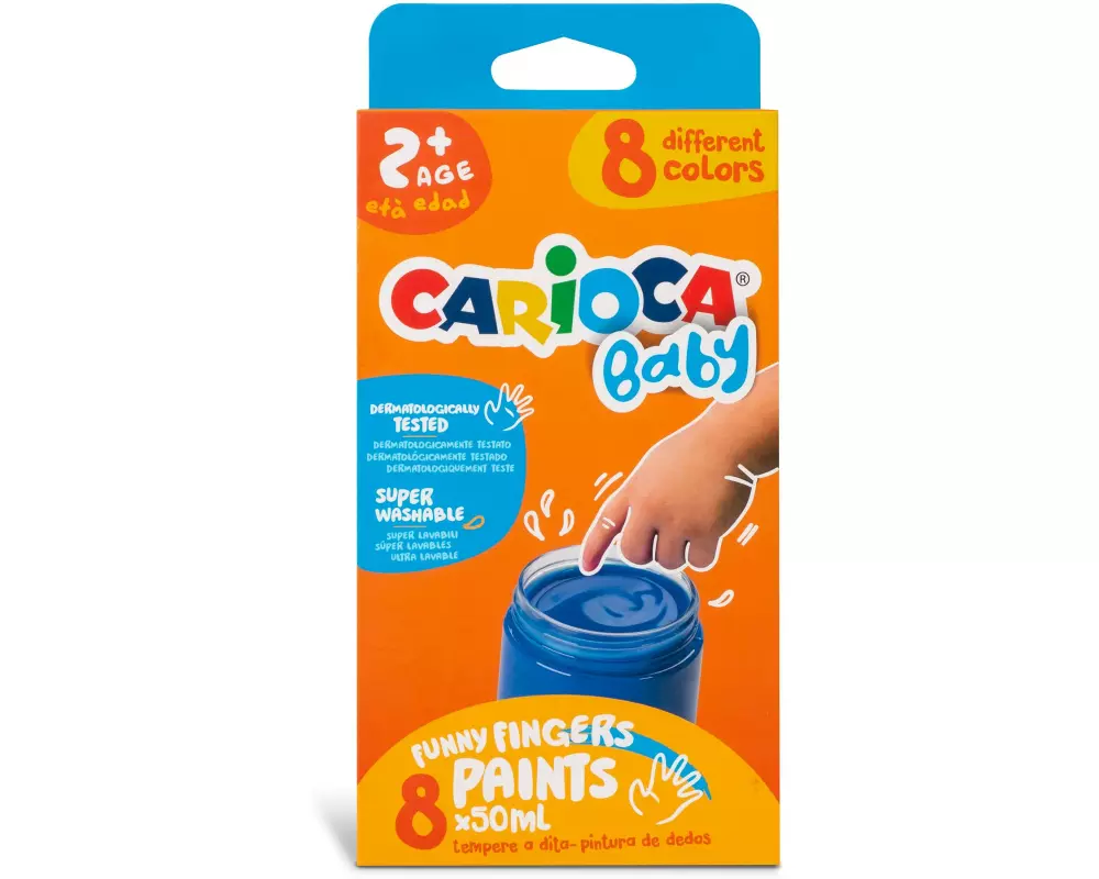Carioca Fingerfarbe Baby 8 x 50 ml