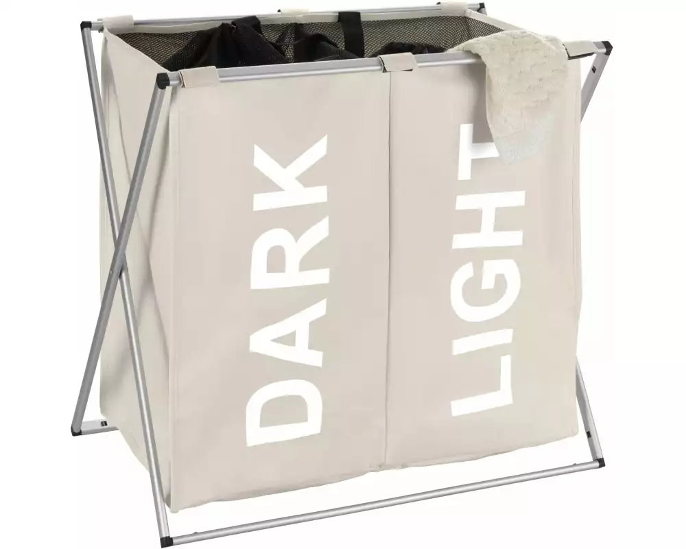 Wenko Wäschesammler Duo 120 l, Beige