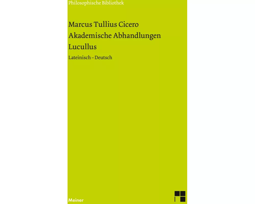 Akademische Abhandlungen. Lucullus