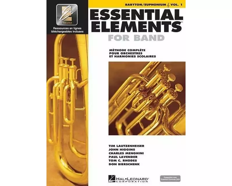 Essential Elements for Band Avec Eei Vol. 1 - Baryton/Euphonium (Treble Clef) French Edition